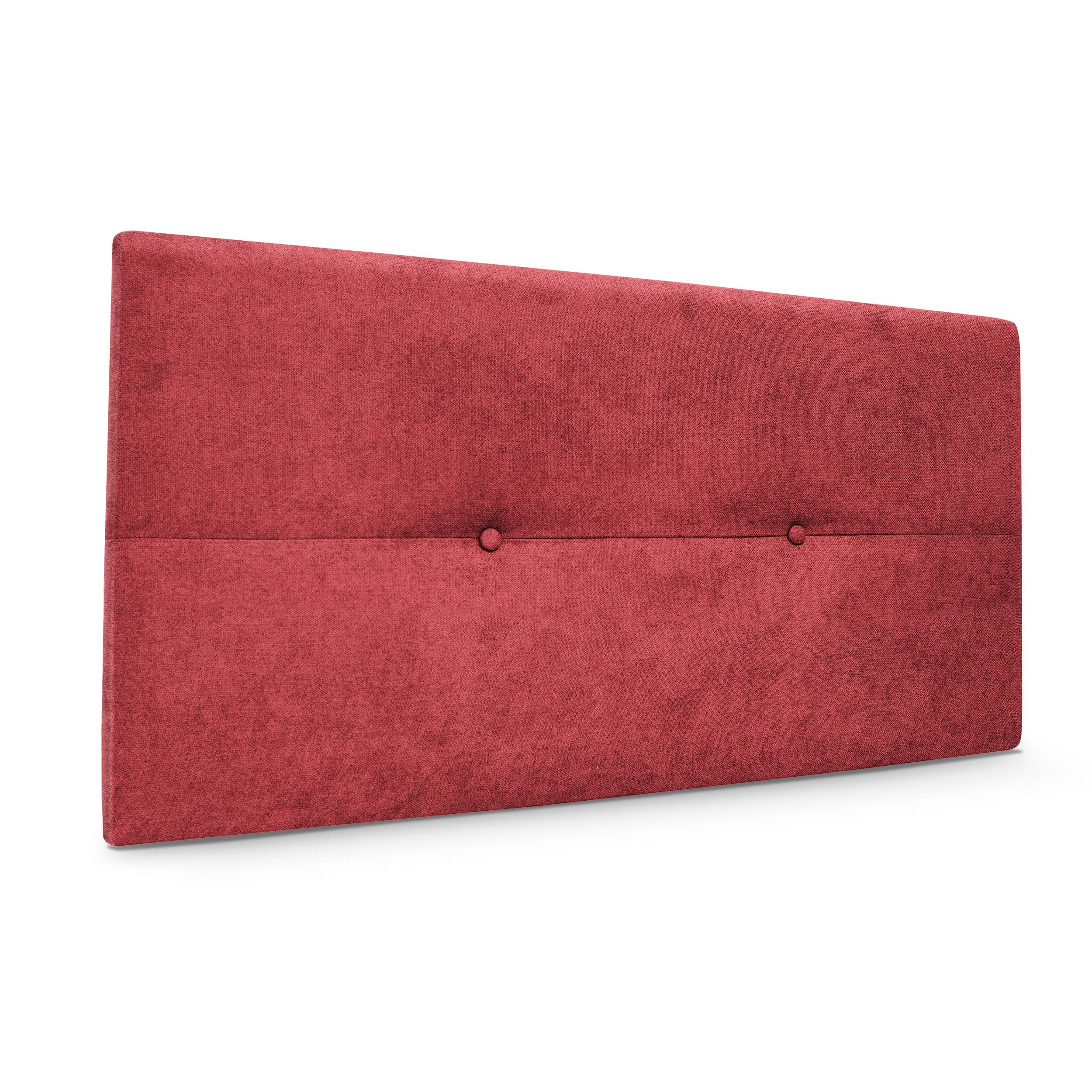 DHOME Cabecero de Polipiel o Tela AQUALINE Pro cabeceros Cabezal tapizado Cama Lujo (Rojo Tela)