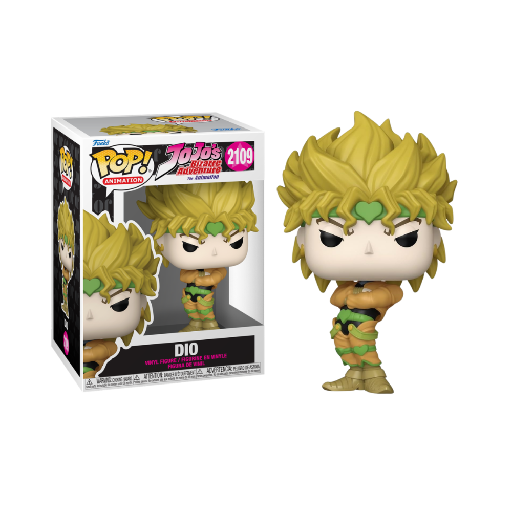 FUNKO POP! JOJO'S BIZARRE ADVENTURE - DIO, 88462, Nº 2109, TIENDA CON LICENCIA OFICIAL, ENVIO EN 24-48 HORAS EN PENÍNSULA, FIGURA, CABEZÓN, MUÑECO, JUGUETES, SERIE, ANIME, BRANDO, JOESTAR, VILLANO