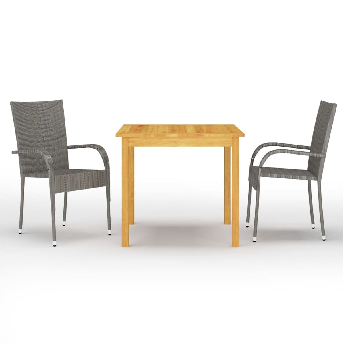 Conjunto de jardín 1 mesa + 2 sillas
