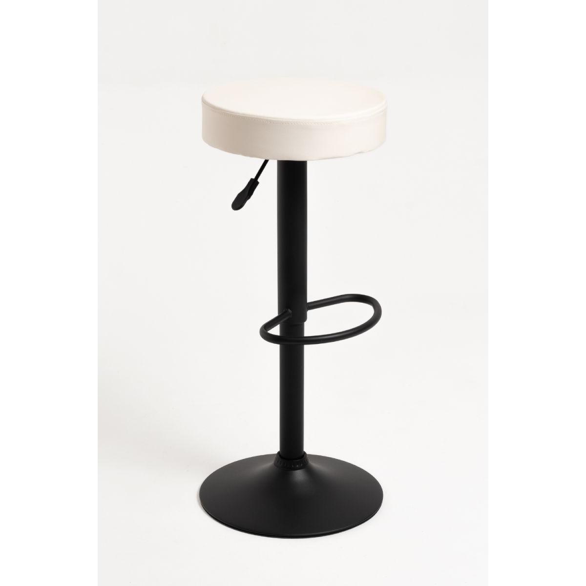 Regalos Miguel - Packs Taburetes Altos - Pack 4 Taburetes Kros Black - Blanco