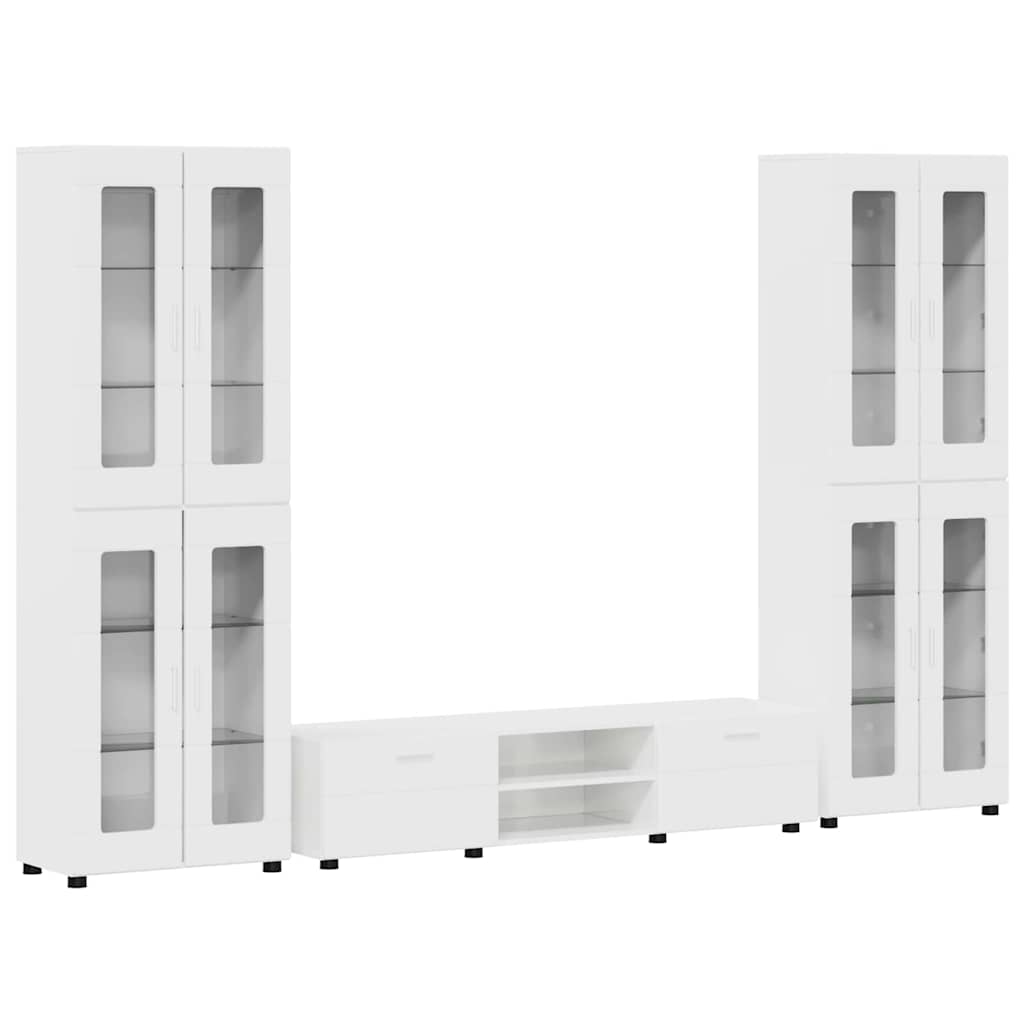 vidaXL Conjunto de mueble de TV con cajón FLORIN Madera de ingeniería