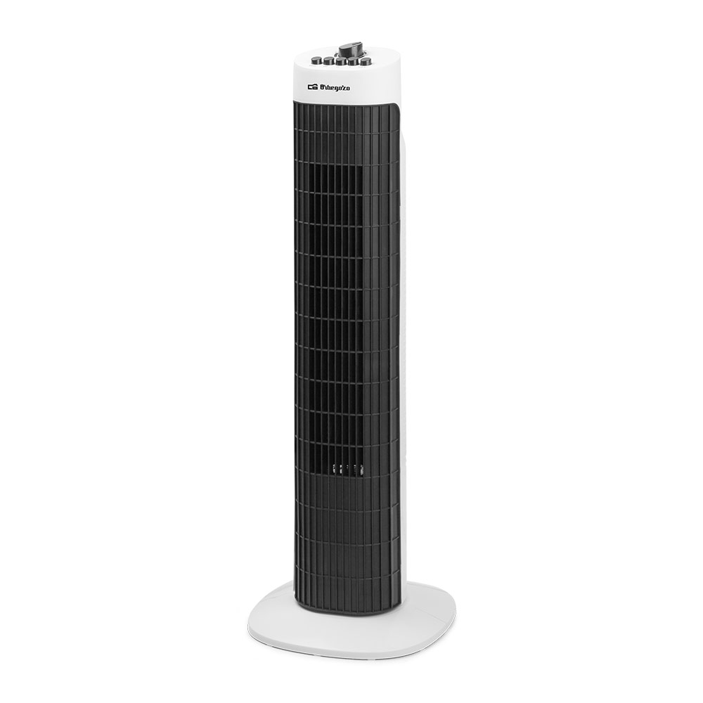 Orbegozo TW 0730 - Ventilador de torre, 3 velocidades de ventilacion. Potencia 45W. Blanco.