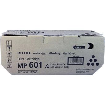 Ricoh - Tóner original 407824 para impresora multifunción MP 601, negro intenso y uniforme, garantiza calidad profesional y protección del equipo
