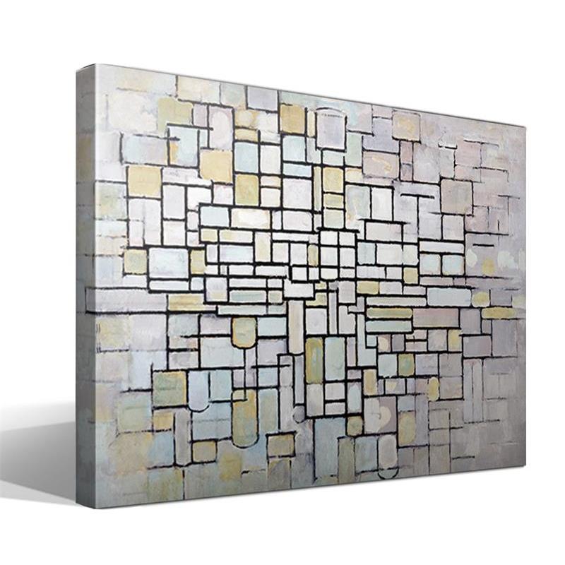 Cuadro Canvas Piet Mondrian - Lienzo de Algodón - Bastidor de Madera - Alta Resolución