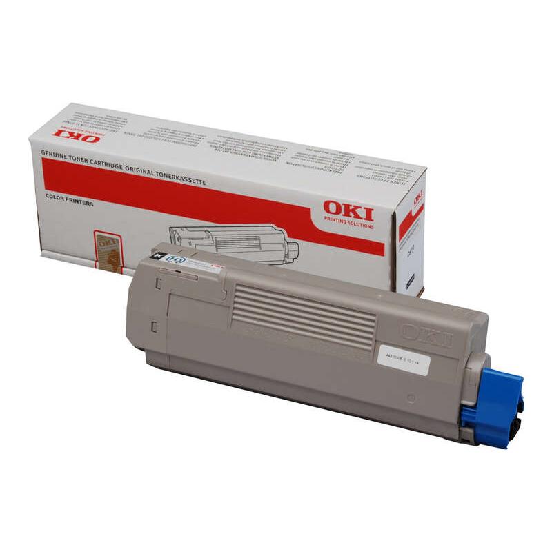 Oki c610 negro cartucho de toner original - 44315308