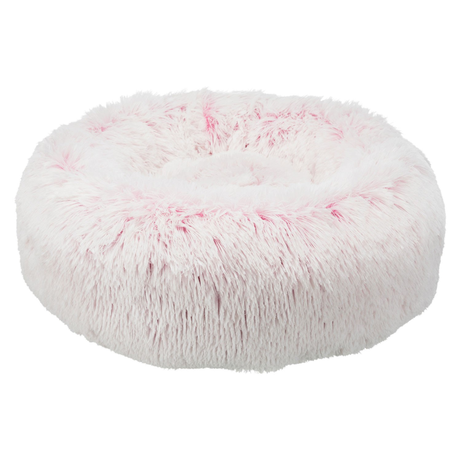Cama para Mascotas Trixie Harvey Rosa de Felpa de Pelo Largo con Cojín Antideslizante