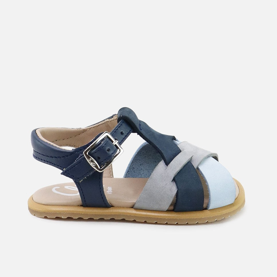 Sandalias Cruzadas Azul Barefoot Eli | Eli 1957