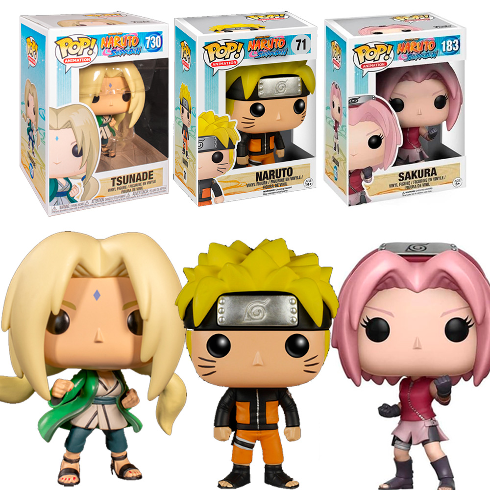 Funko  Pack 3 Funkos Naruto Lady Tsunade sakura  Shippuden 71 183 730  Anime Funko Pop