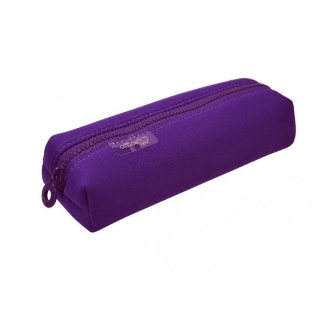 COLORLINE - Estuche Escolar Portatodo Multiuso Cuadrado en Neopreno. Morado