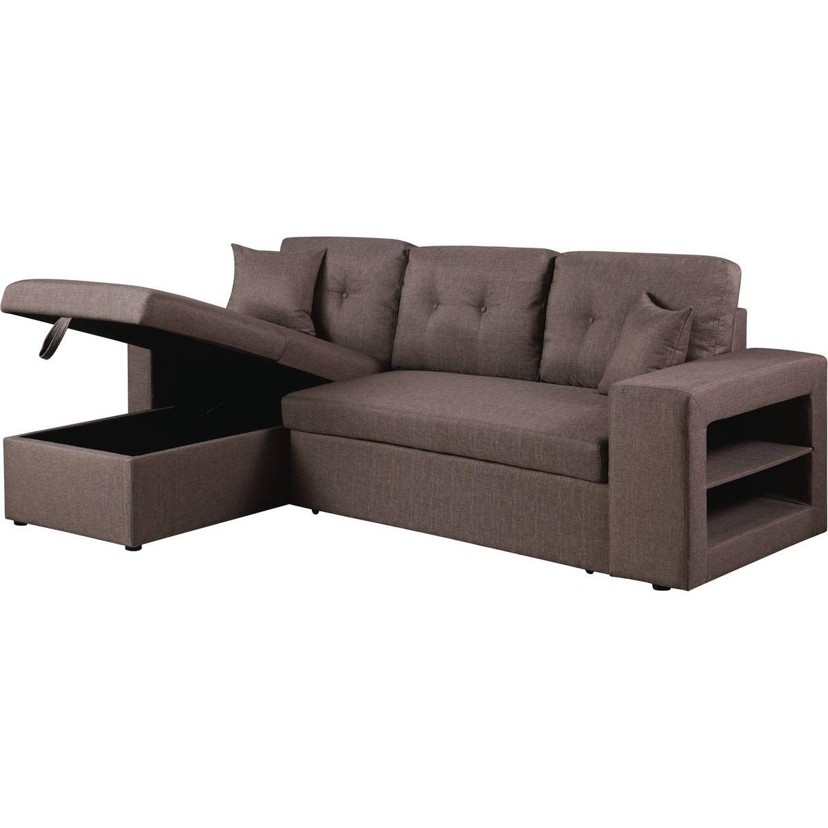 Habitat y Jardin - Sofá esquinero convertible/reversible "Axel" - Topo