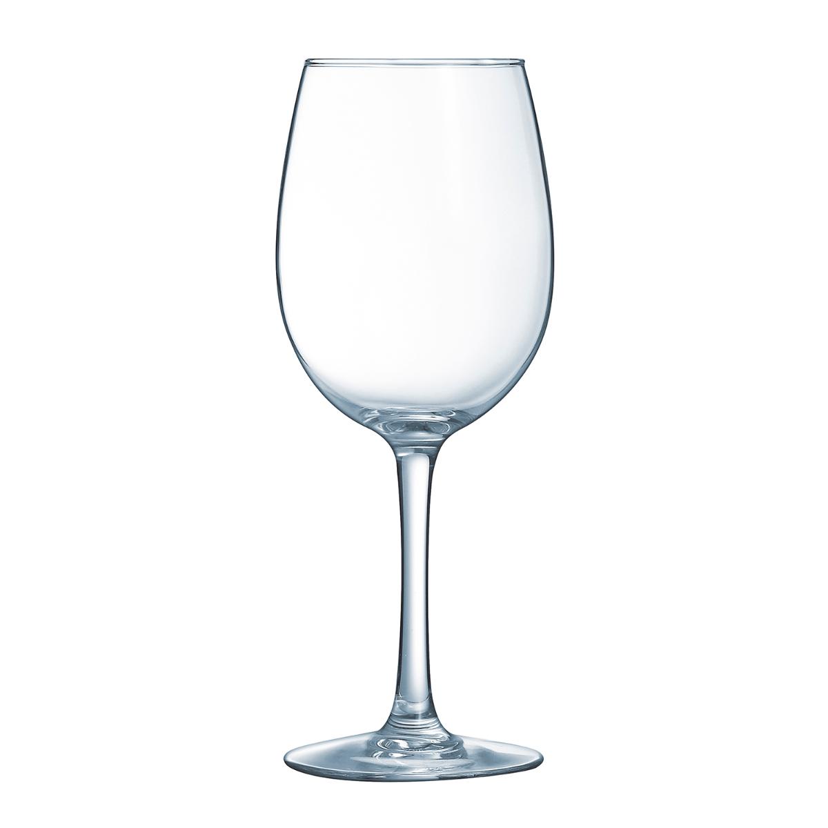 ARCOROC VINA Caja 6 Copas Vino Vidrio 36CL Transparente Brillo Fabricado en Francia Reciclable