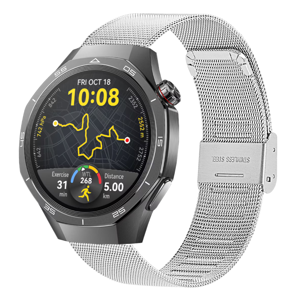 Correa Milanesa para Huawei Watch GT 5 - 46mm / GT 5 - 46mm / GT 4 - 46mm / Amazfit GTR 4 / Bip 5 / Garmin Vivoactive 4, Pulsera Estilo Italiano Ancho 22mm