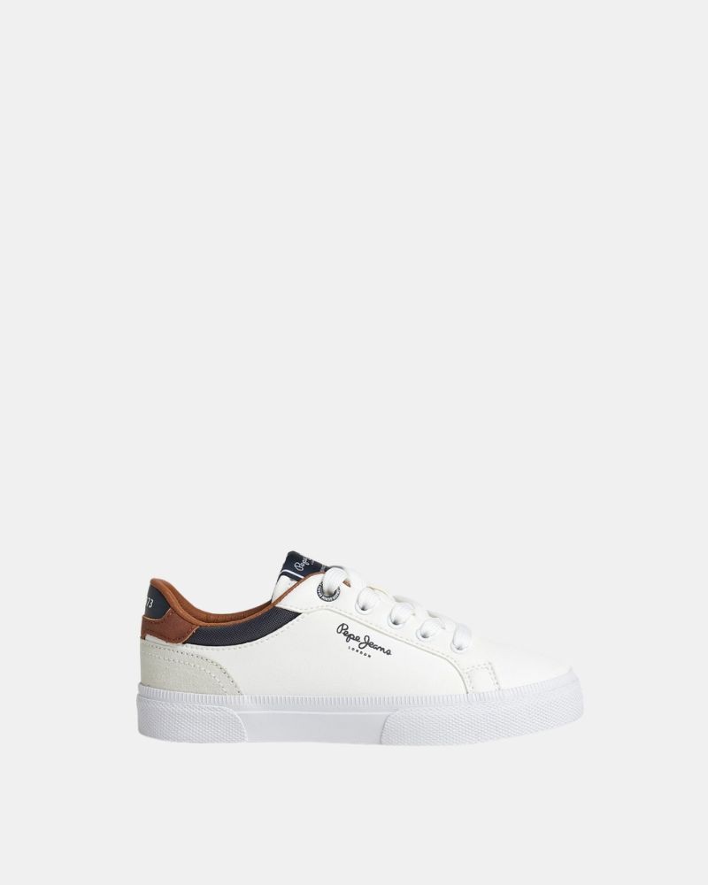 PEPE JEANS PBS30569 KENTON COURT Zapatillas Bajas Infantil Blanco