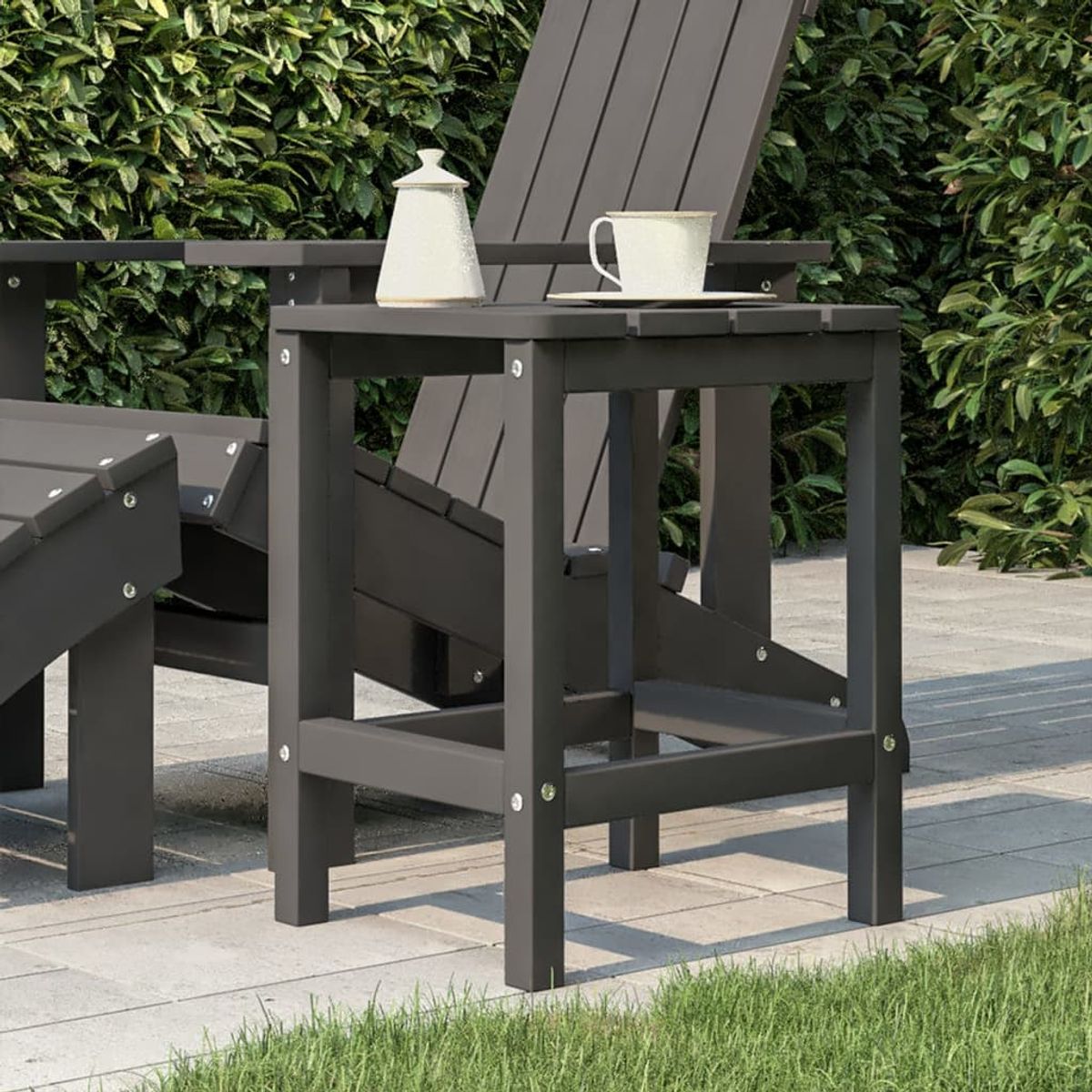 Mesa de jardín Adirondack auxiliar 46x38x38 cm