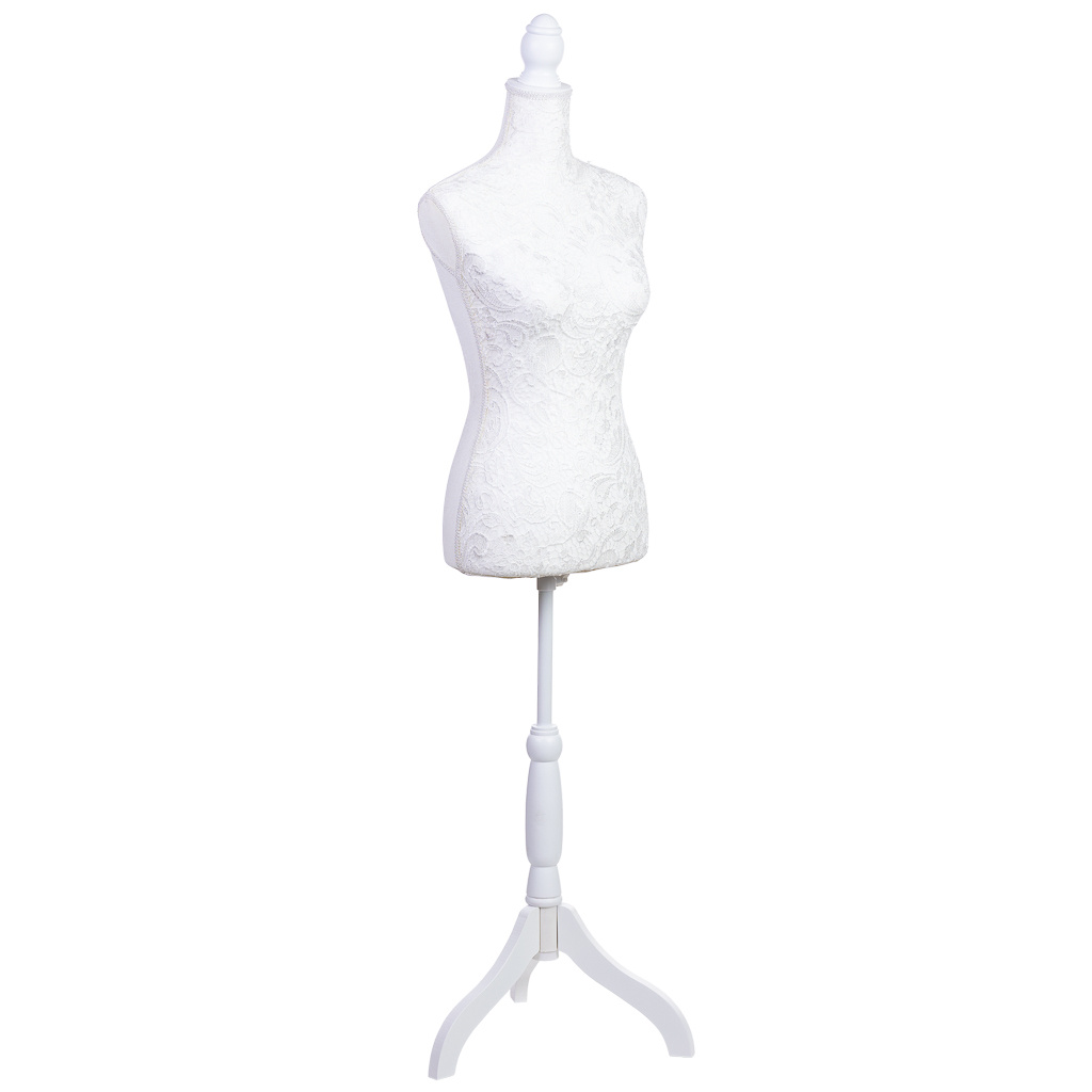 Wonderlust Deco - Maniquí de madera y espuma 24x37.5x168h cm blanco Blanco 24x37,5x168h cm