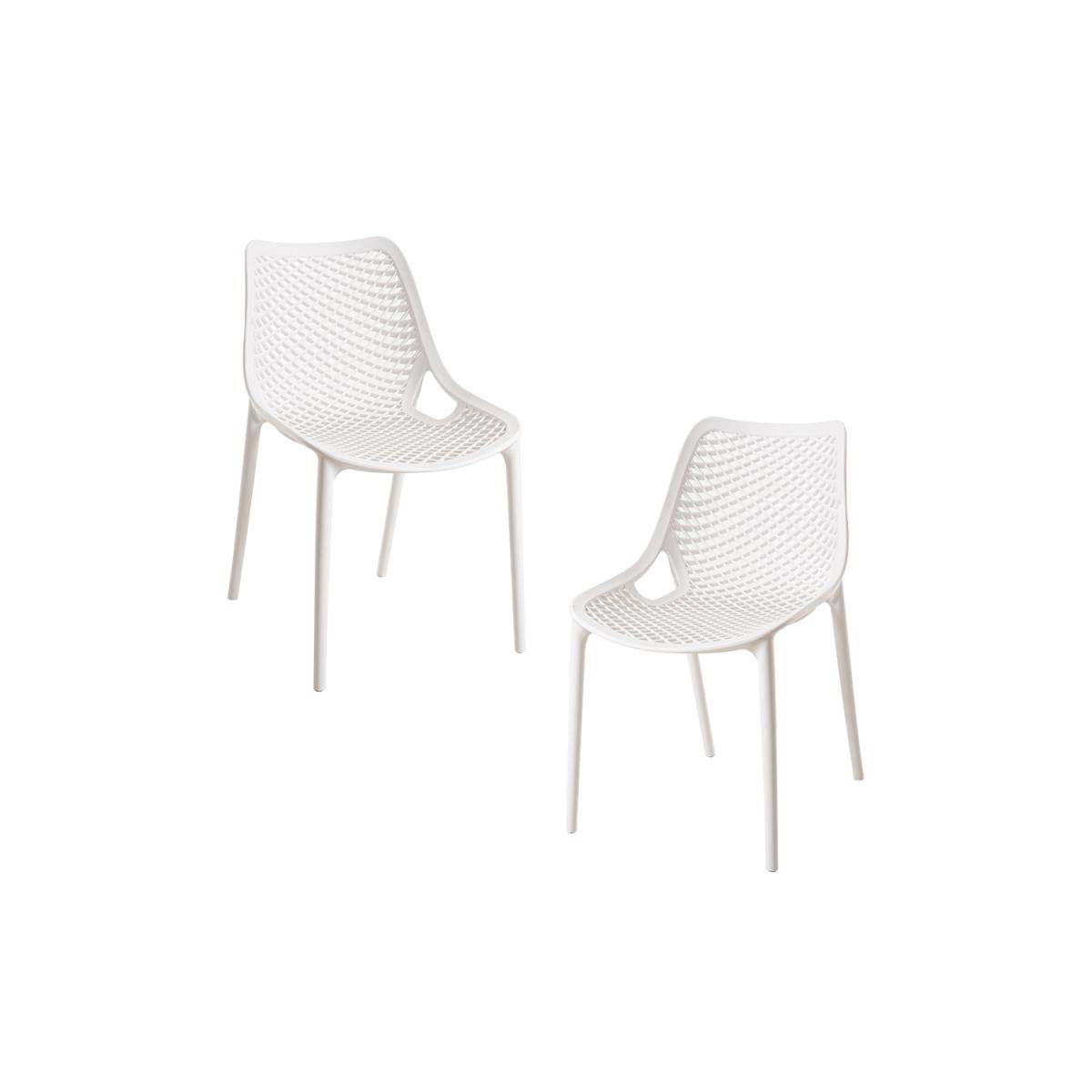Regalos Miguel - Packs Sillas Comedor - Pack 2 Sillas Kusin - Blanco