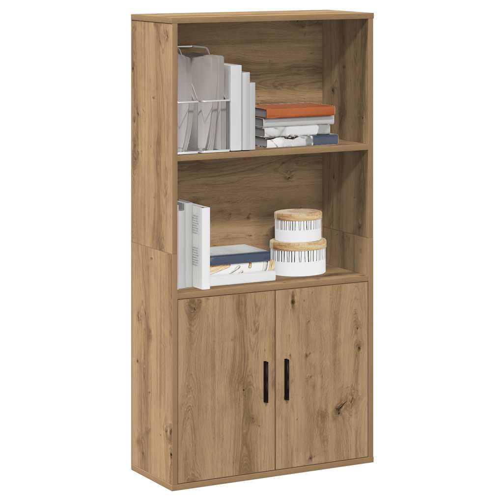 vidaXL Estantería de madera de ingeniería 60x24x120 cm en color Roble Sonoma/Negro/Madera antigua y más | almacenamiento funcional diseño moderno para baño dormitorio sala