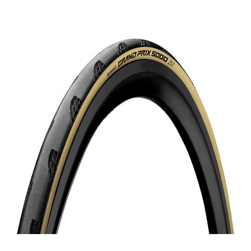 Continental - Cubierta Grand Prix 5000 700x25 NE CRE para bicicleta de carretera con compuesto Black Chili, refuerzo Vectran Breaker y tecnología ACT para máximo agarre y durabilidad