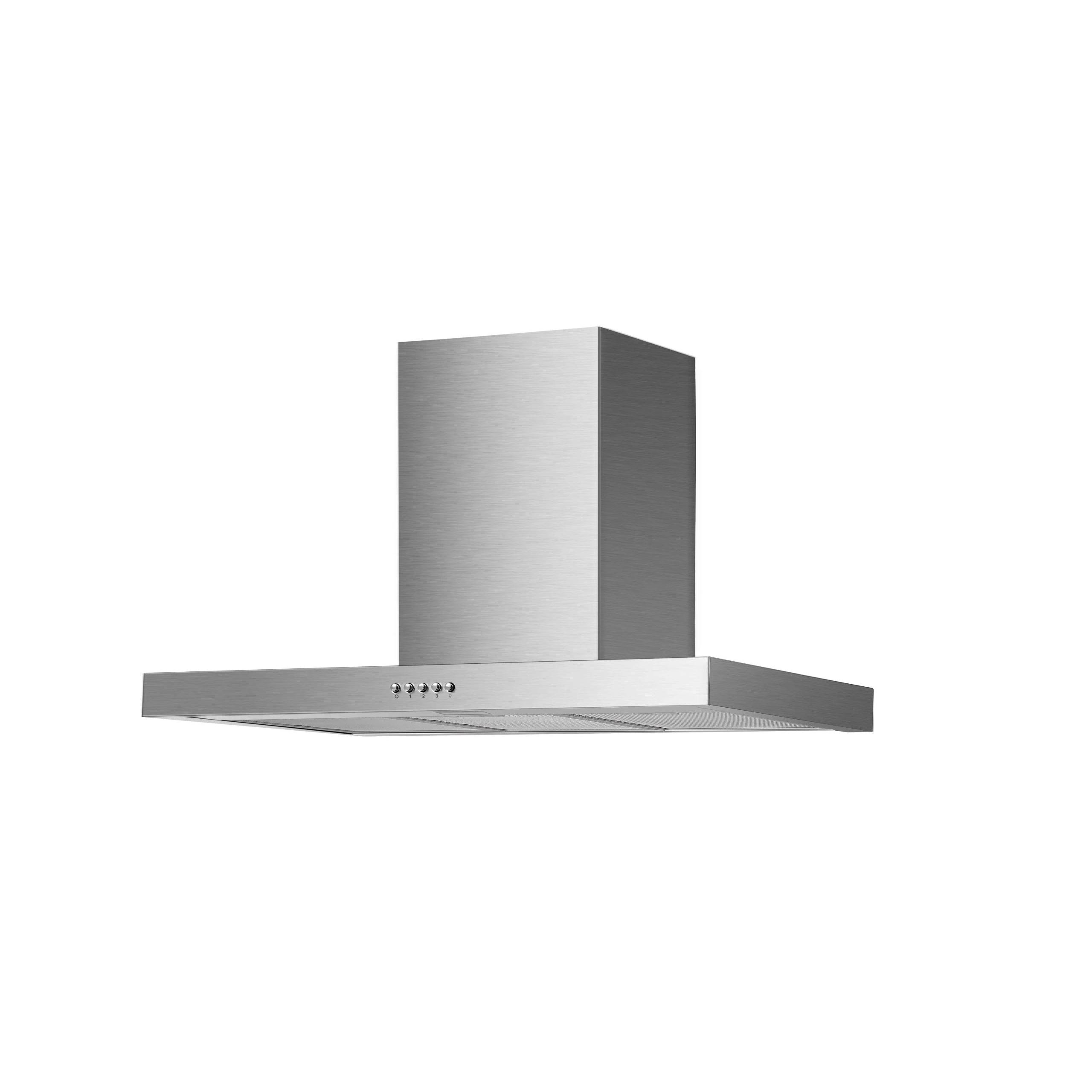 Campana Decorativa Piramidal Cata 02029309 90cm 302 m³/h Clase B Inox  | 52dB, Niveles Extracción 3