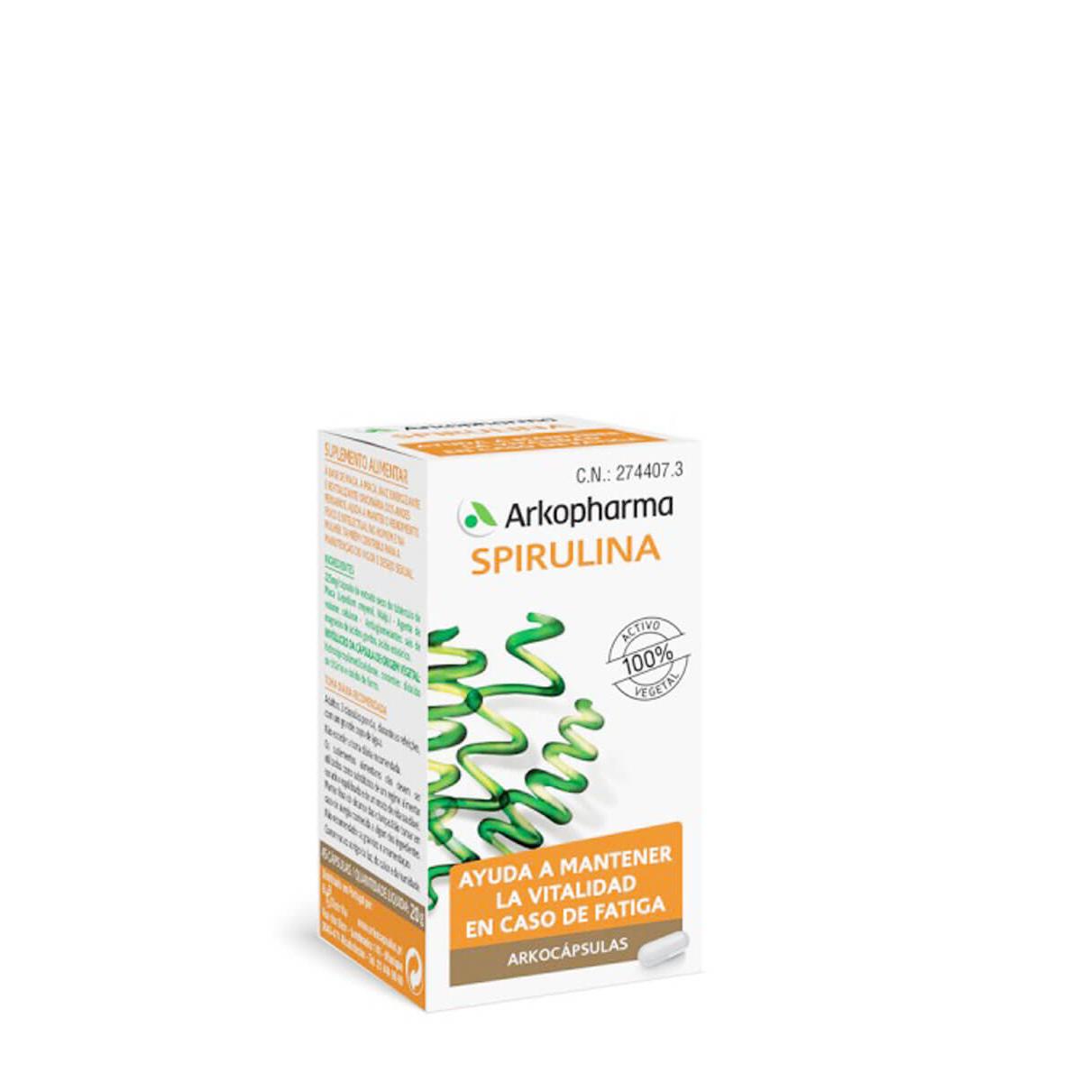 Arkopharma - Arkopharma arkocapsulas  spirulina 50 capsulas