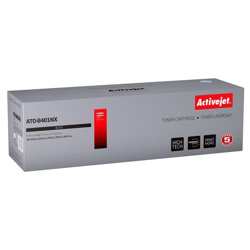 Activejet Tóner Cartucho Láser Compatible OKI 44992402 - Rendimiento 2500 Páginas