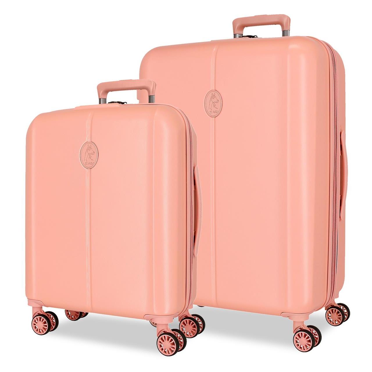 Juego de maletas Roll road Vera ABS con capacidad de 96,04L Nude