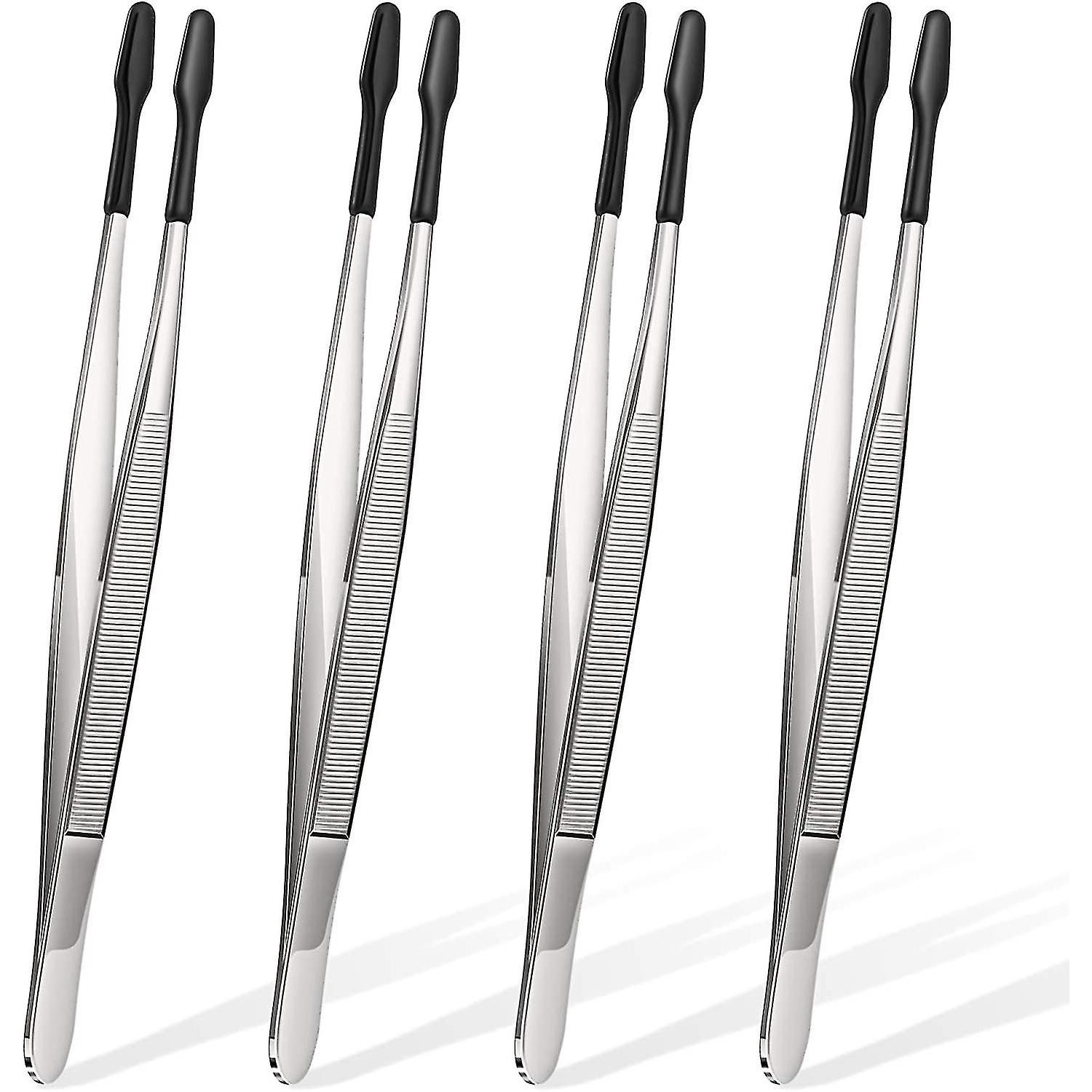 6pcs Precision Tweezers Set, Upgraded Anti-Static Stainless Steel Curved of Tweezers, for Electronics, Laboratory Work, Jewelry-Making, Craft, Solderi