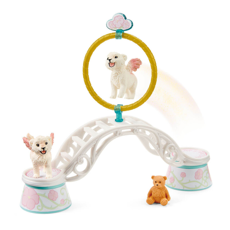 Schleich - Figuras de Leones Alados - Entrenamiento Divertido - Coleccionable Educativo