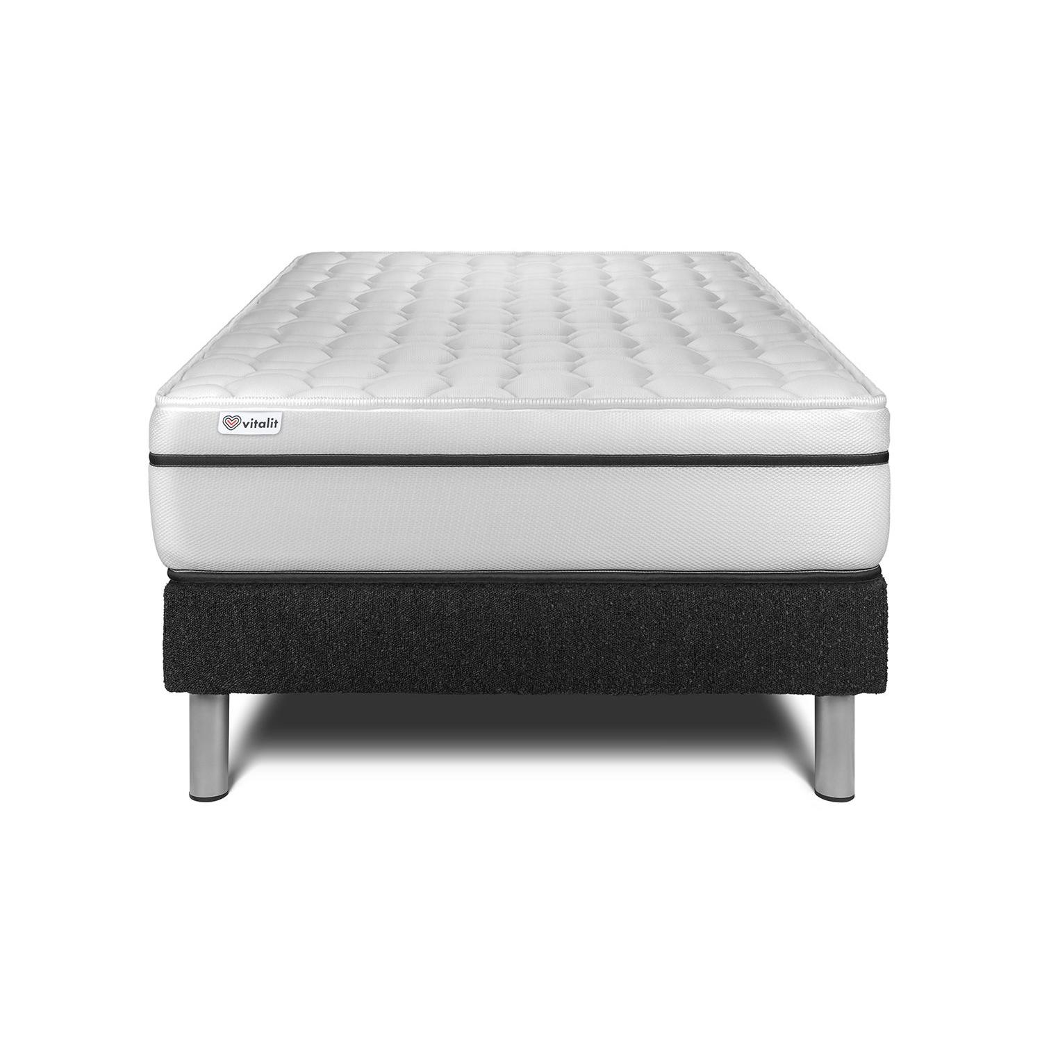 Conjunto VITAL SPA 90 x 200 cm somier Kit negro