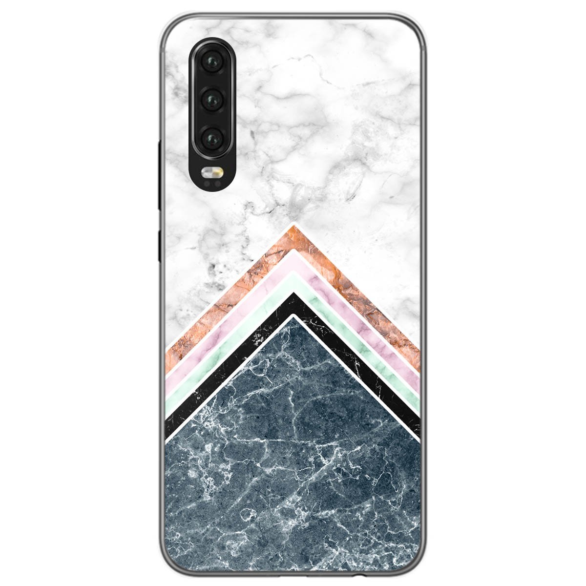 Tumundosmartphone Funda Gel Tpu para Huawei P30 diseño Mármol 05 Dibujos