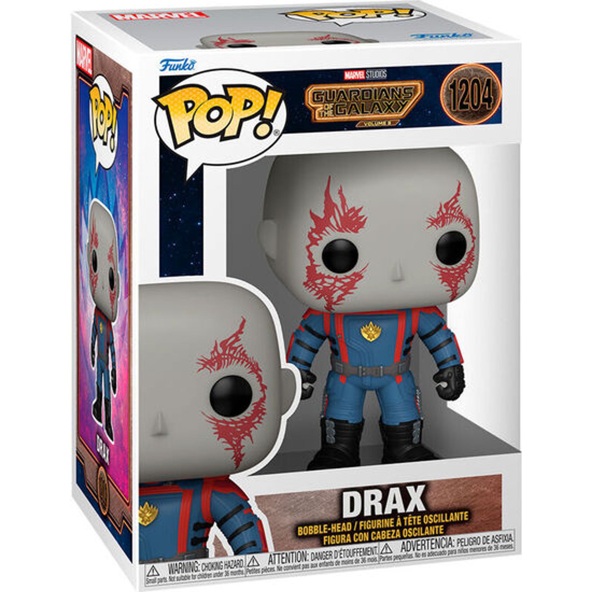 Funko - Figura Pop Marvel Guardianes De La Galaxia 3 Drax - Funko Pop Coleccionable De Edición Limitada - Funko Pop Diseño Detallado Y Realista - Funko Pop Ideal Para Regalo - Funko Pop Gran Variedad De Personajes