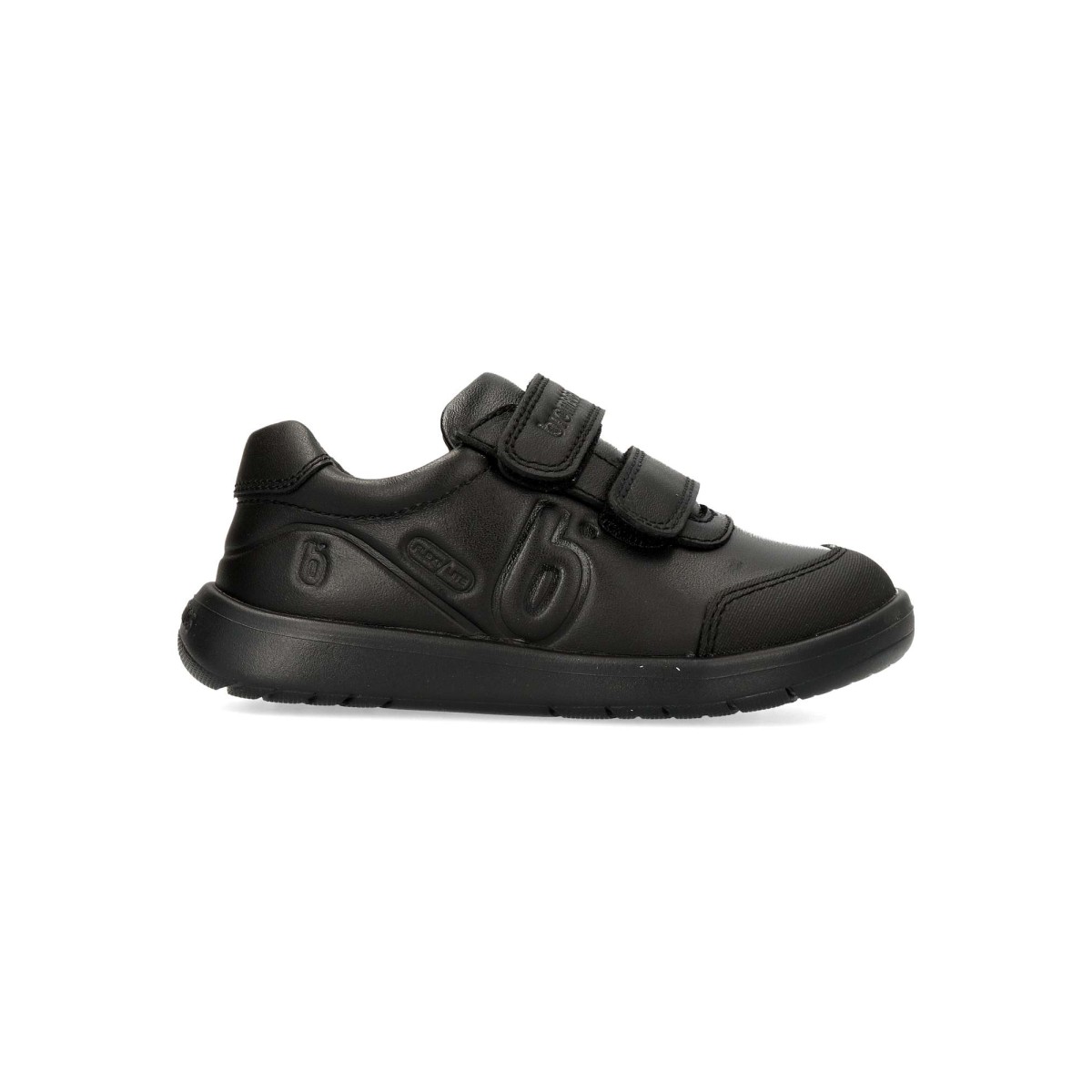 Biomecanics - Zapatillas colegial respetuosa BIOMECANICAS con puntera reforzada, suela plana y doble tira adherente para crecimiento natural, plantilla antibacteriana y transpirable