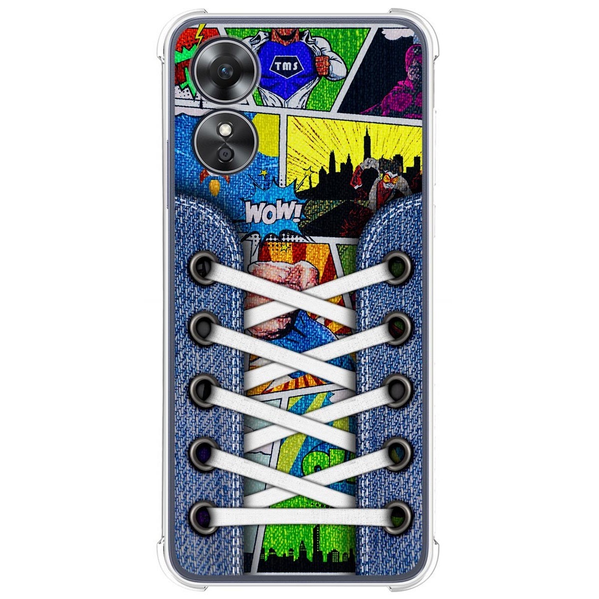 Funda Silicona Antigolpes para Oppo A17 diseño Zapatillas 14 Dibujos