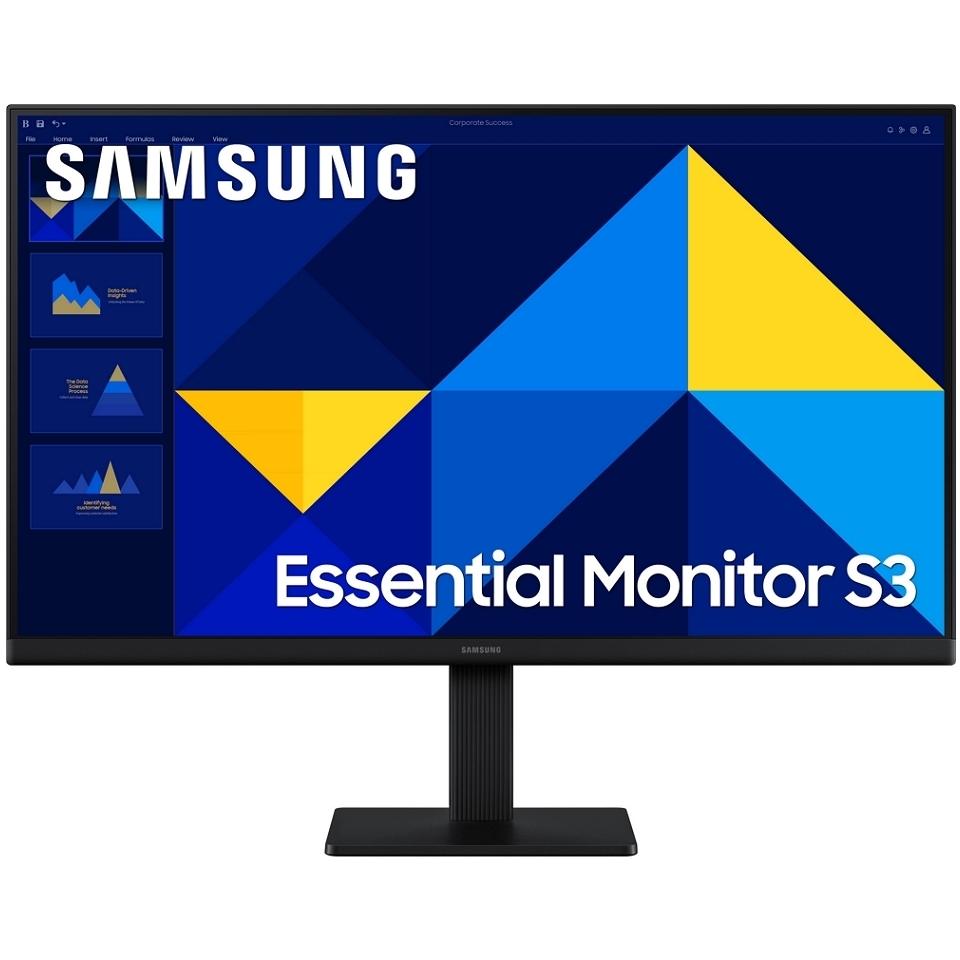 Monitor Profesional Samsung Essential Monitor S3 S24D304GAU/ 24"/ Full HD/ Negro