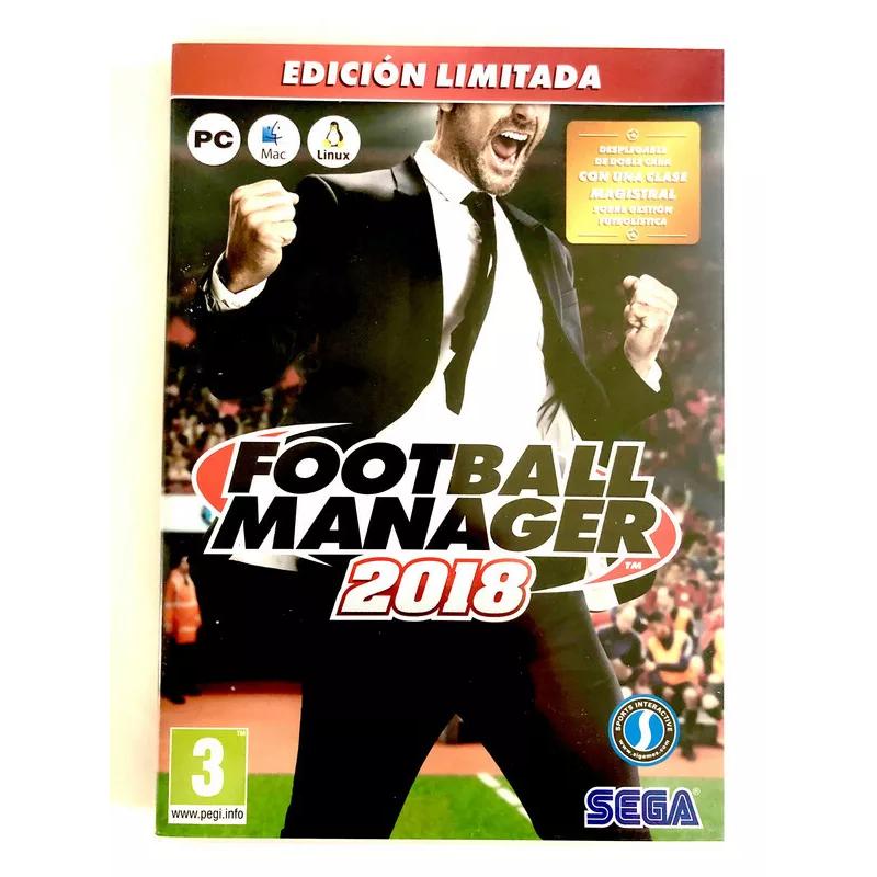 Videojuego FOOTBALL MANAGER 2018 para PC - EDICIÓN LIMITADA - Incluye desplegable de doble cara - Simulación Fútbol - SEGA