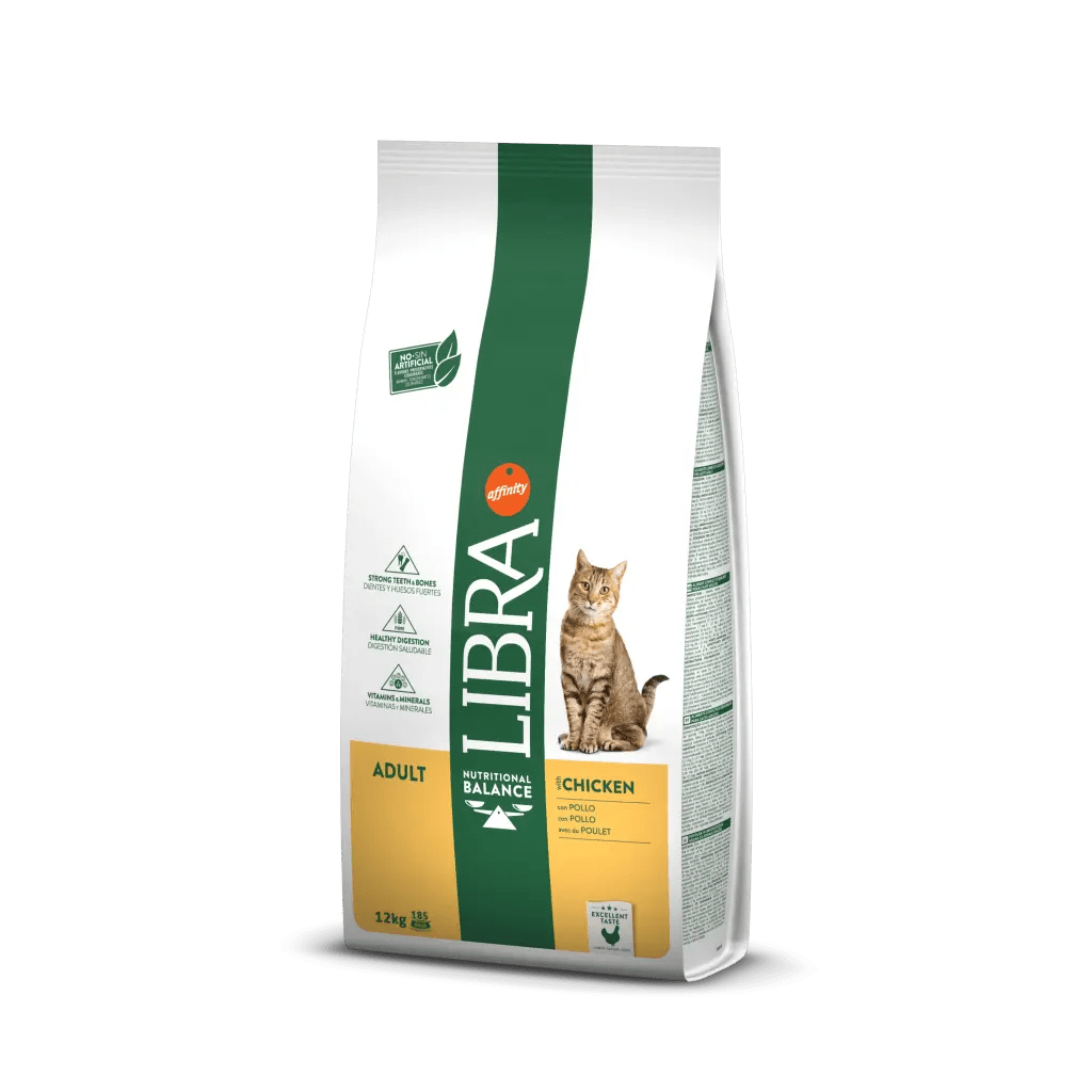 Libra – Pienso para gatos adultos Libra pollo 12 kg.