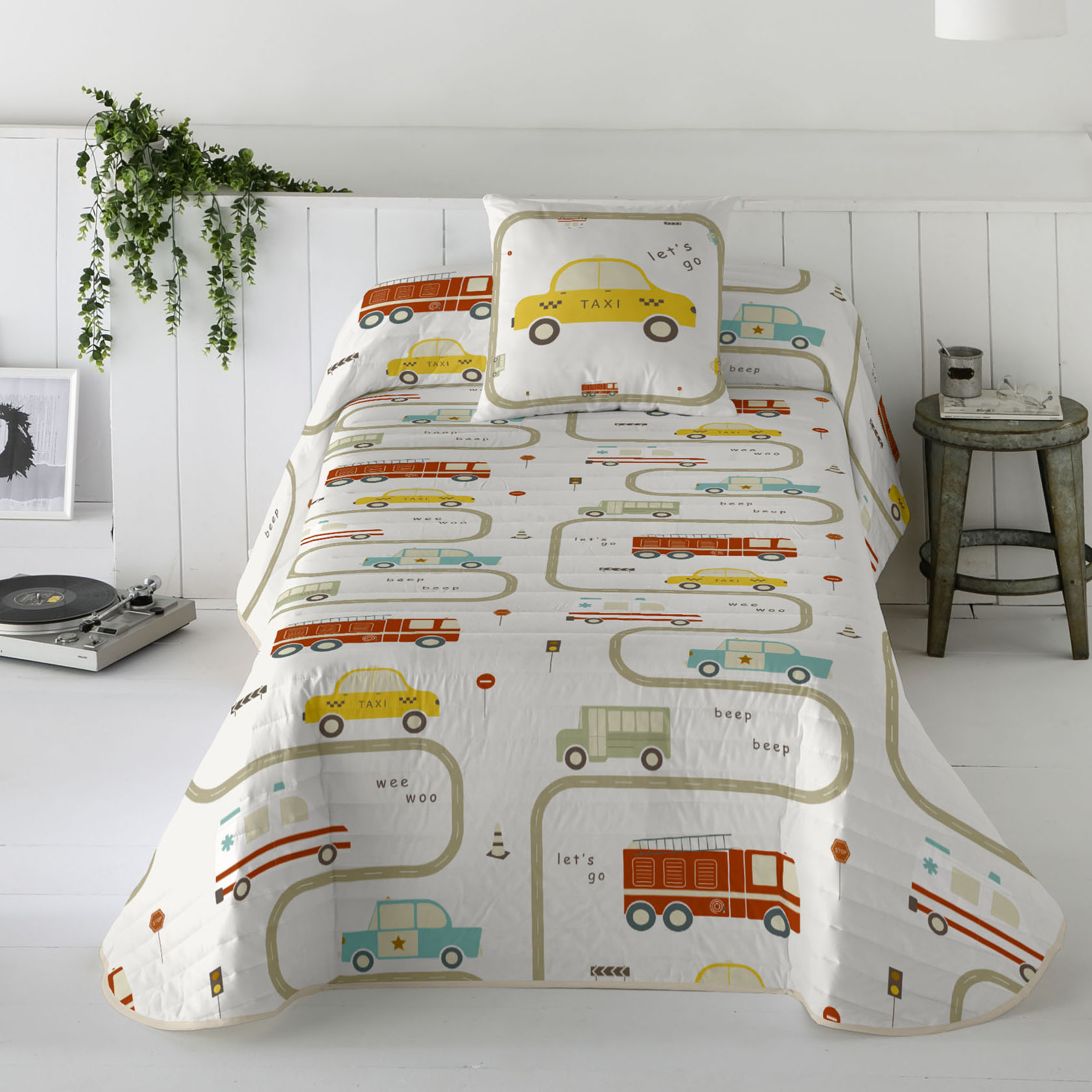COOL KIDS - Colcha Bouti Infantil - 100% Algodón - Extra Suave - 5 Modelos Disponibles - Cama 90/105 cm - Fabricado en España