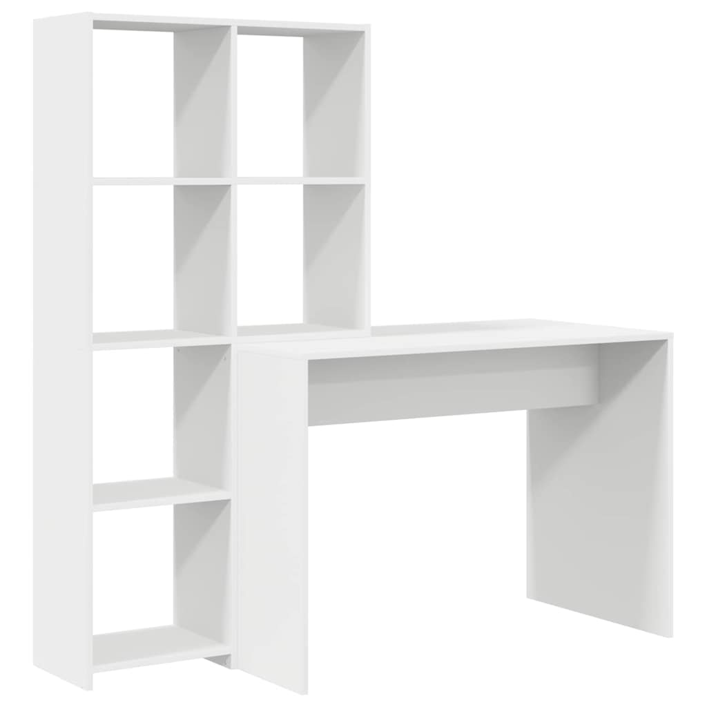 vidaXL Escritorio con estante 138,5 x 55 x 143 cm Madera de ingeniería