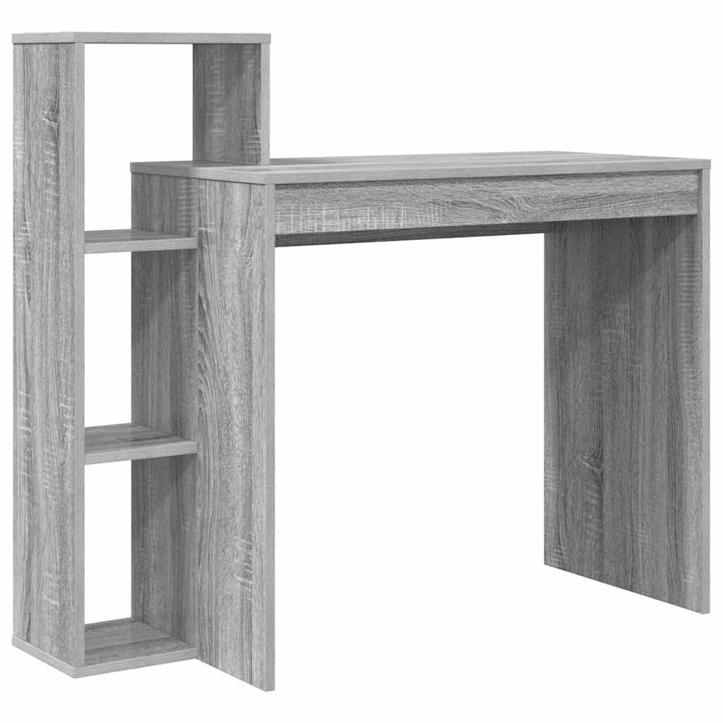 vidaXL Escritorio Gris Sonoma 100 x 40 x 90 cm Madera de ingeniería