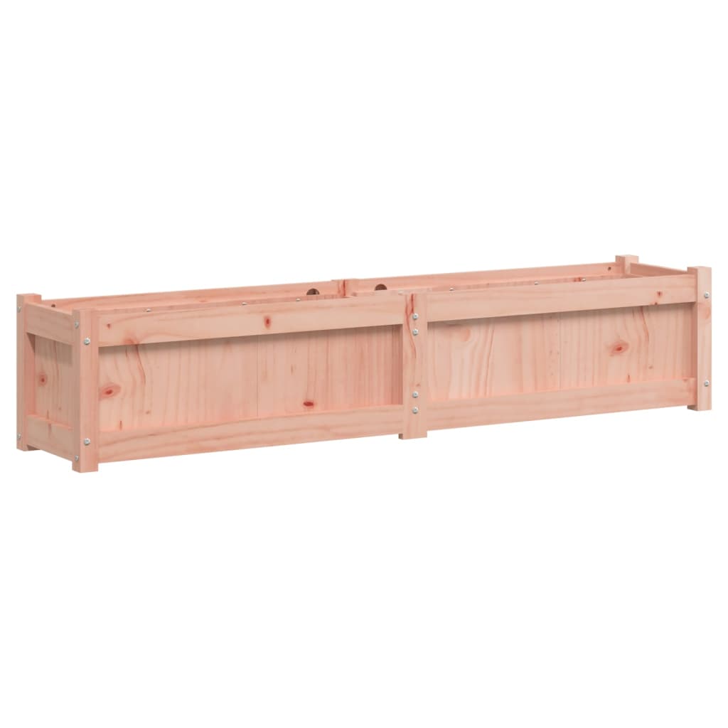 vidaXL Jardinera exterior madera maciza pino cera 150x31x31 cm Color Pino natural,  Pino blanco,  Marrón pino y mas