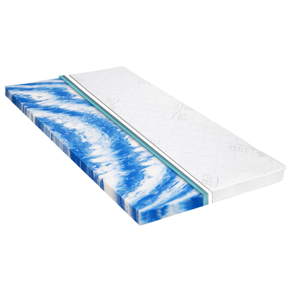 vidaXL Sobrecolchón Espuma de Gel Frío Colchón Superior Cama  grosor de 7 cm  Dimensiones 80 x 200 cm,  100 x 200 cm,  90 x 200 cm y mas