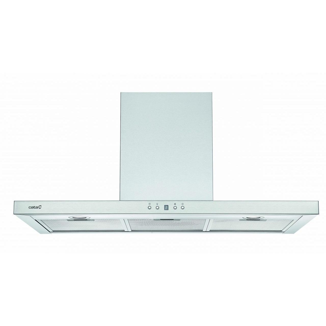 Campana Decorativa Piramidal Cata S PRO 9000 X 90cm 1.027 m³/h Clase A Inox  | 64dB, Niveles Extracción 3 dB