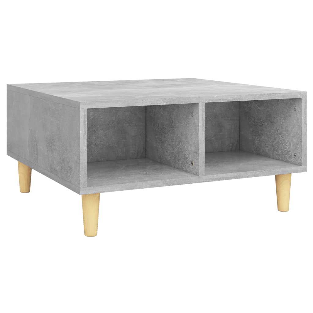 Vidaxl Mesa de Centro Madera Contrachapada 60x60x30 Cm Gris