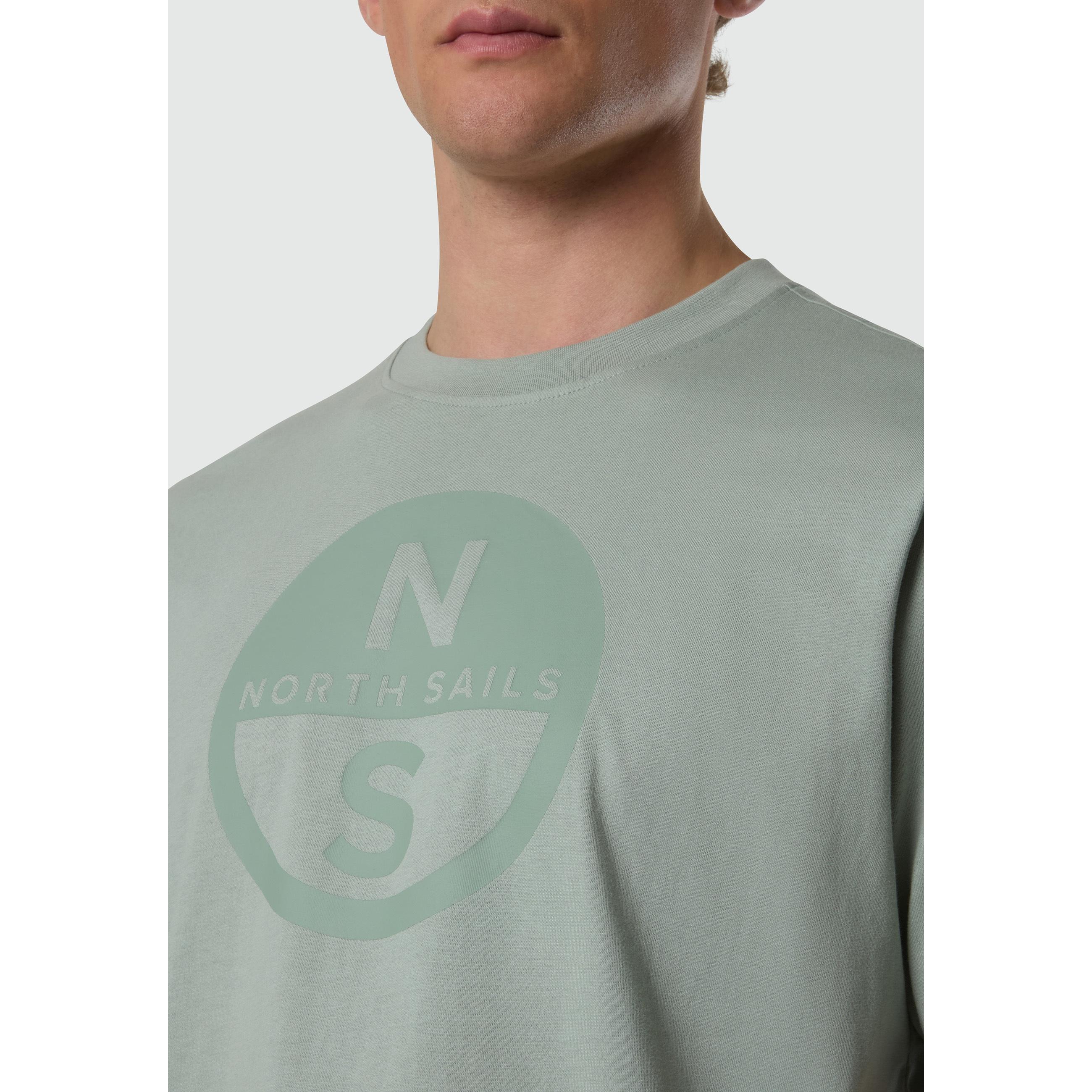North Sails T-Shirt With Maxi Logo Men Ss26
