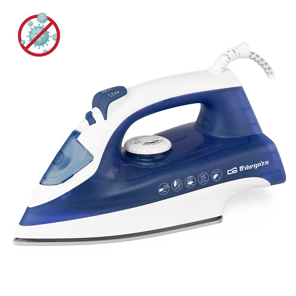 Orbegozo Plancha vapor SV 2250,suela ceramica,potencia 2200W,sistema antigoteo