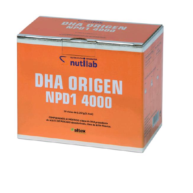Suplemento Nutilab Dha Origen Npd1 4000 - 30 Viales - Alta Concentración de DHA