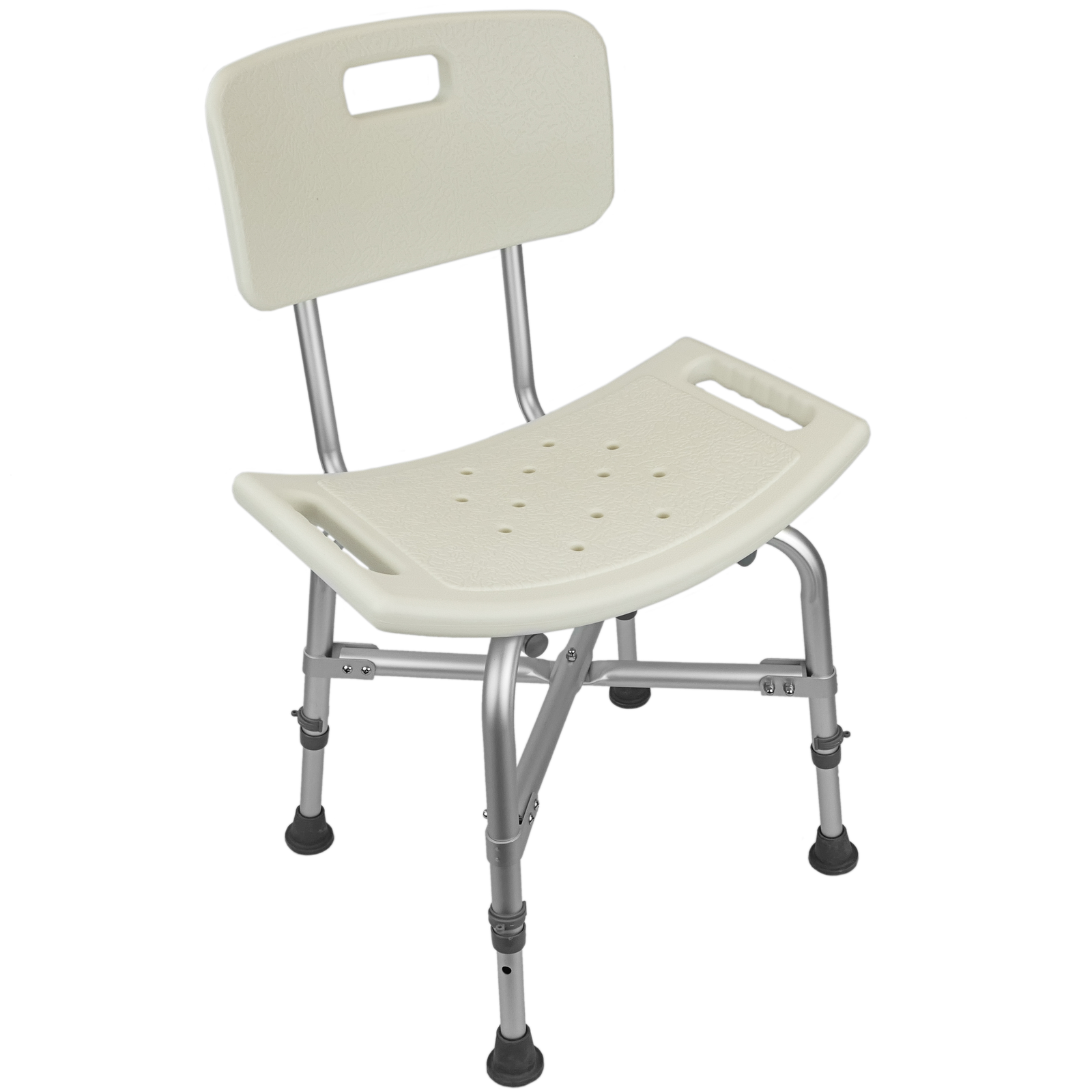 Silla de ducha antideslizante regulable en altura reforzada para personas mayores - PrimeMatik