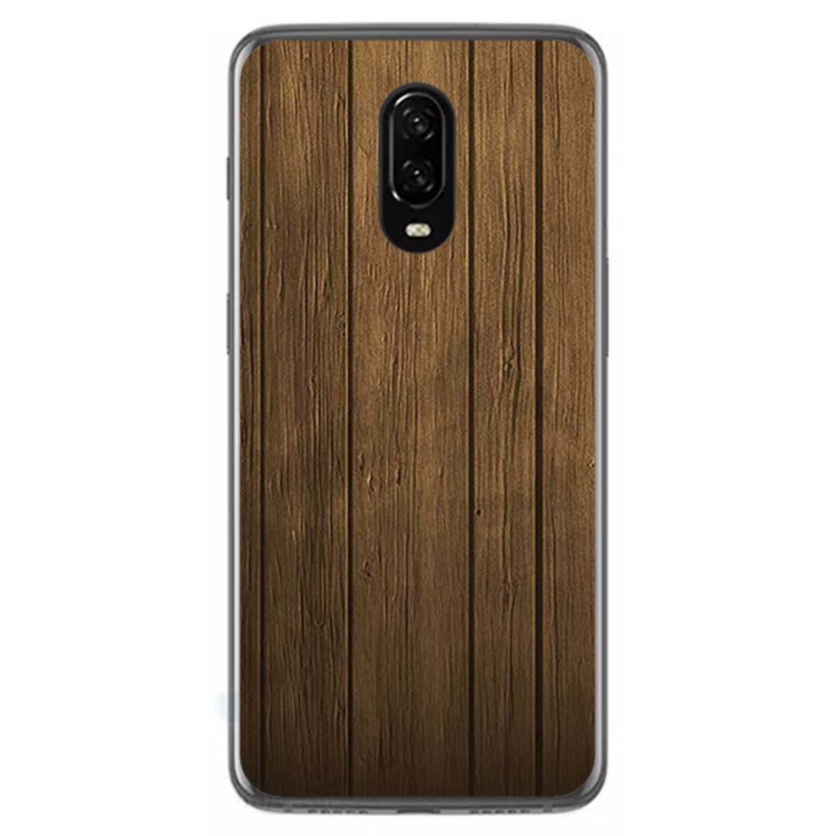Tumundosmartphone Funda Gel Tpu para Oneplus 6T Diseño Madera Dibujos
