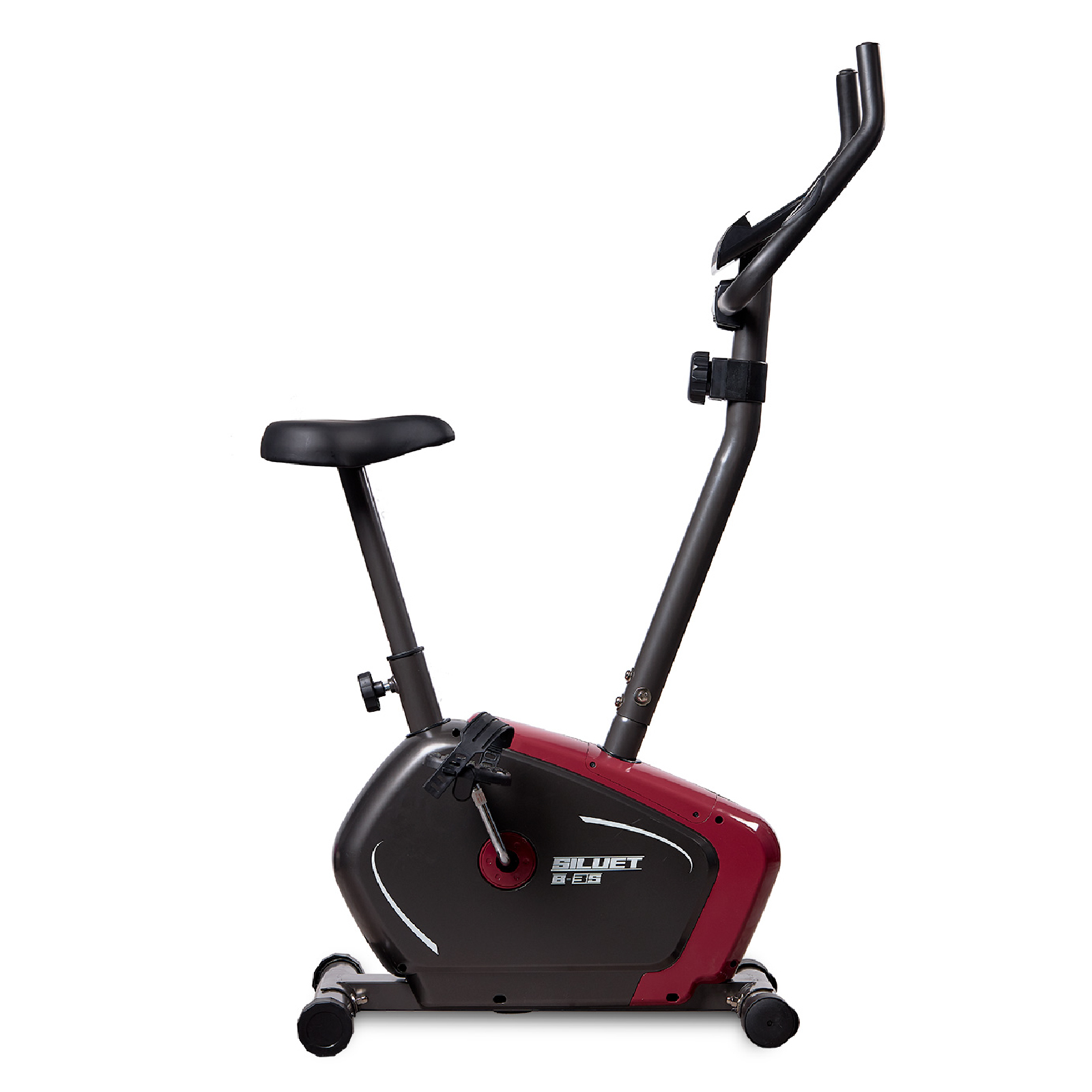 Bicicleta Estática Siluet B0003S | Volante Inercia 5 Kg | 7 Funciones | Pantalla LCD | Ruedas | Soporte Tablet Móvil