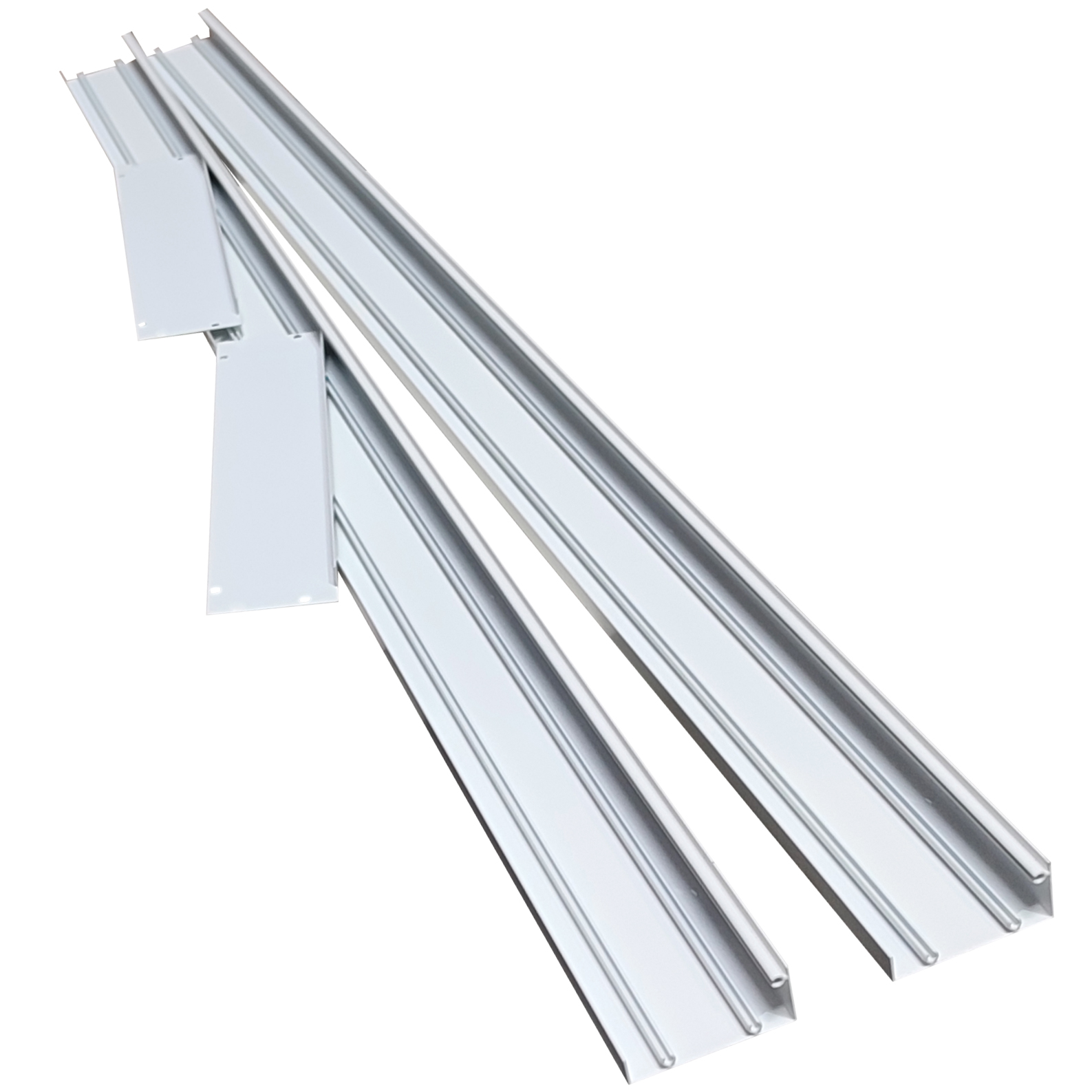 LED ATOMANT Soporte de superficie para convertir panel slim 120x30 cm, aluminio lacado blanco, kit ideal para techos, permite instalar panel LED empotrable en superficie de forma rápida, fácil y segura, diseño resistente y duradero